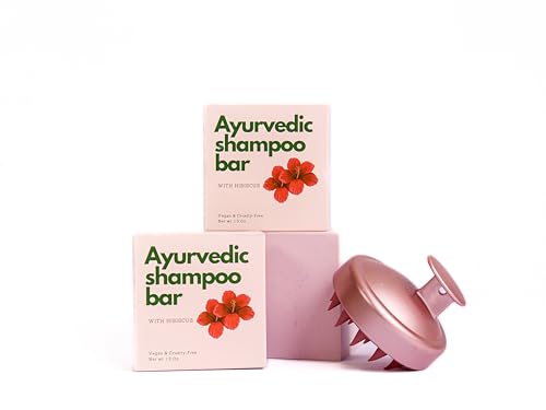 ORGANIC BEAUTY ESSENCE Moisturizing Ayurvedic Solid Shampoo Bar|Generous Lather for Gentle Cleansing| Condition & Shampoo All Hair Types| Paraben & Silicone-Free| 3 Oz