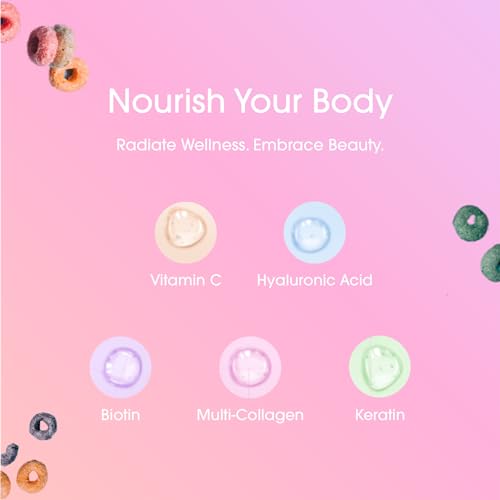 Obvi More Than Collagen Powder | Supports Healthy Hair, Skin, Nails, Joints, Gut | Grass-Fed Multi Collagen Supplement with Hyaluronic Acid, Biotin, Keratin | Fruity Cereal, 30 Servings