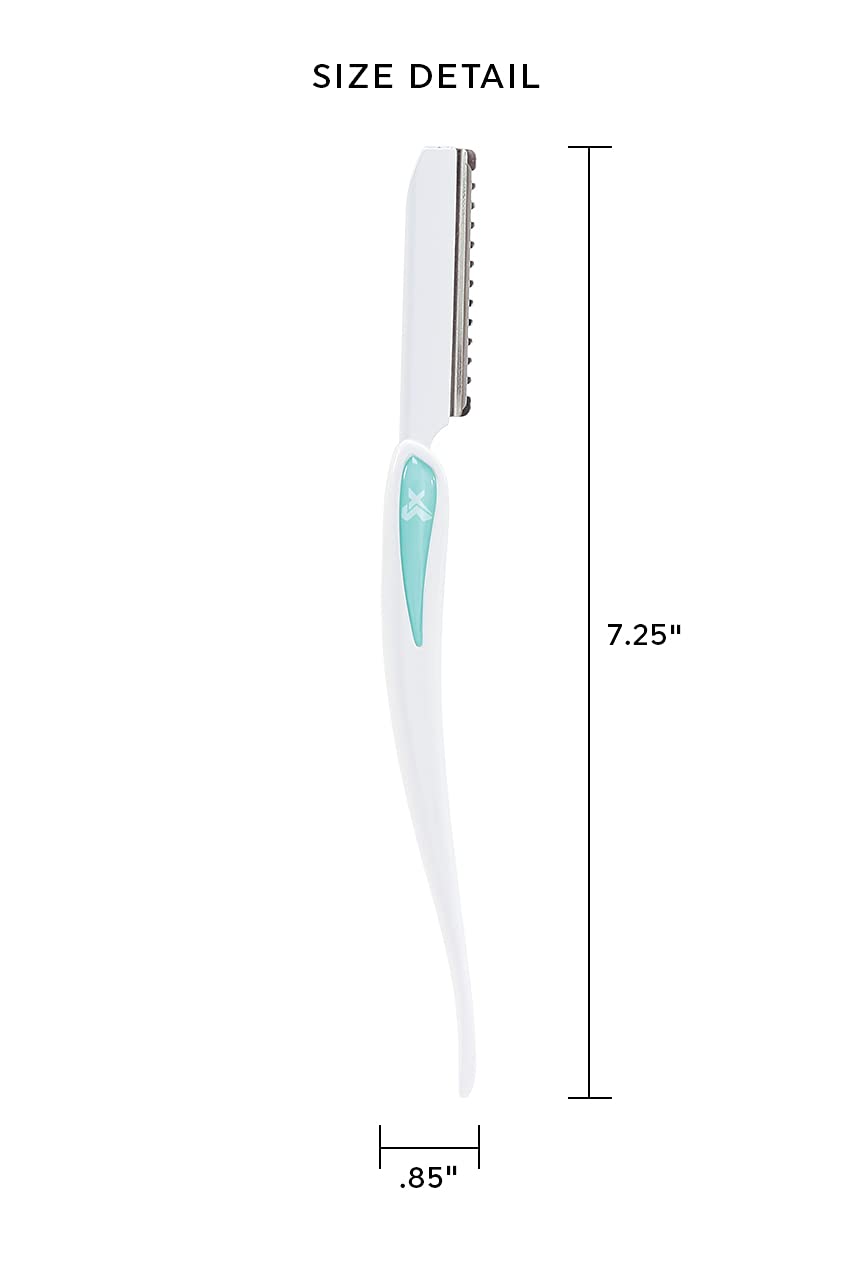 Cricket Stylist Xpressions Professional Stylist Hair Styling Razor for Cutting, Thinning, Texturizing, 6 Stainless Steel Razor Blades Included, Minty Fresh