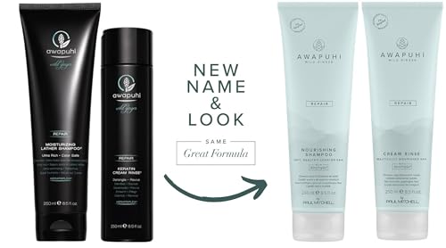 Paul Mitchell Awapuhi Wild Ginger Repair Gift Set, Shampoo + Conditioner, For Dry, Damaged Hair