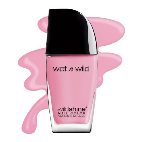 wet n wild Wild Shine Nail Color, High-Shine Finish – Tickled Pink(Carded)