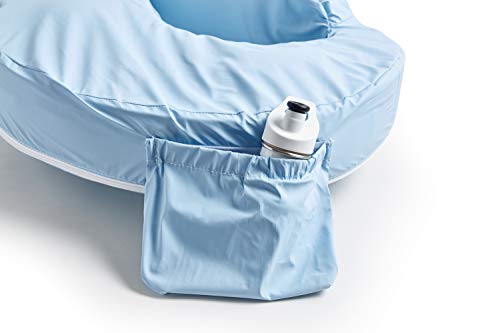 My Brest Friend Original Nursing Pillow Cover - Slipcovers For Baby - Vinyl, Adjustable Fit, Easy Care, Durable - Original Nursing Pillow Not Included, Blue