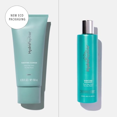 HydroPeptide Purifying Facial Cleanser, Pore-Perfecting Face Wash Absorbs & Balances Natural Oils, 6.76 Ounce