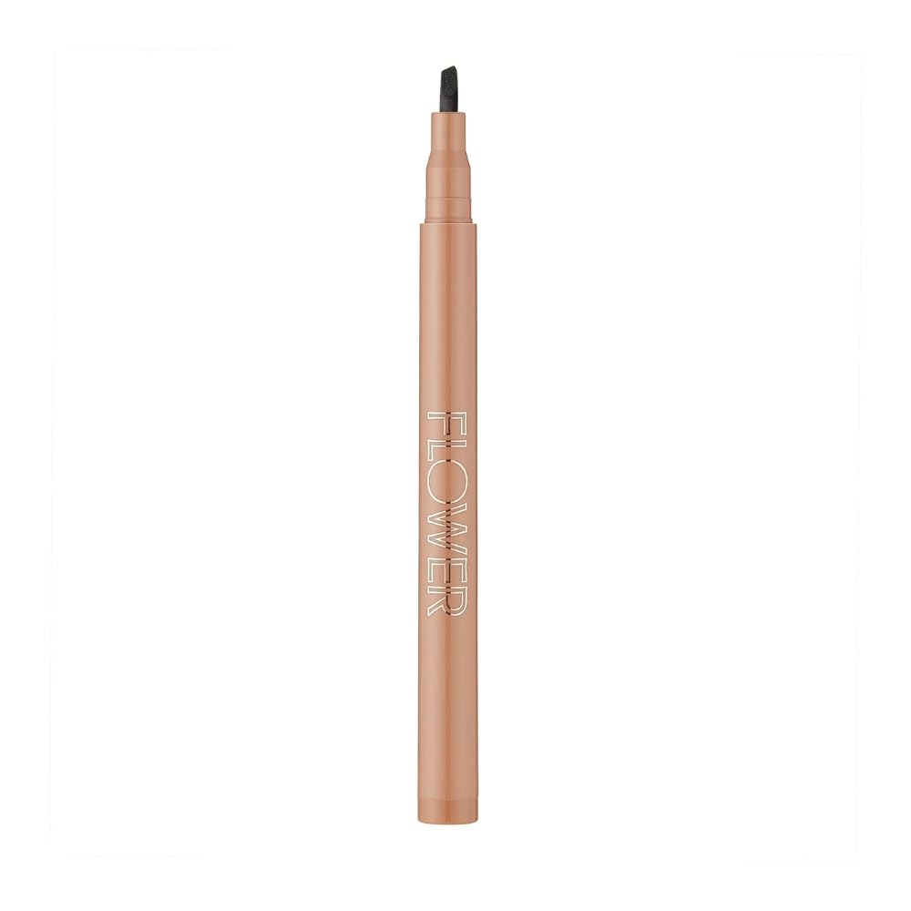 Flower Beauty Brow Vixen Tattoo Effect Stain - Smudge Proof, 12 Hr Wear Eyebrow Makeup with Chisel Tipped Applicator, Contains Aloe Vera & Vitamin E (Auburn)
