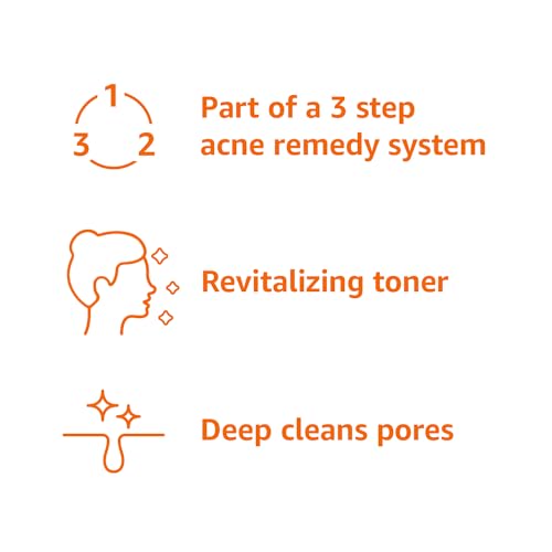 Amazon Basics 3-Step Acne Remedy System Toner, 4 Fluid Ounces, 1-Pack