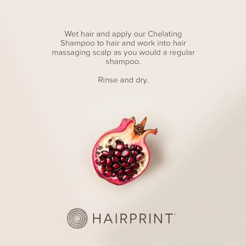 Hairprint Chelating Shampoo | Deep Cleansing Formula | Removes Build-Up & Residue from Hard Water | Ideal for Removing Product Build-Up | Gentle, Non-Toxic & Dye-Free (8 Fl Oz)