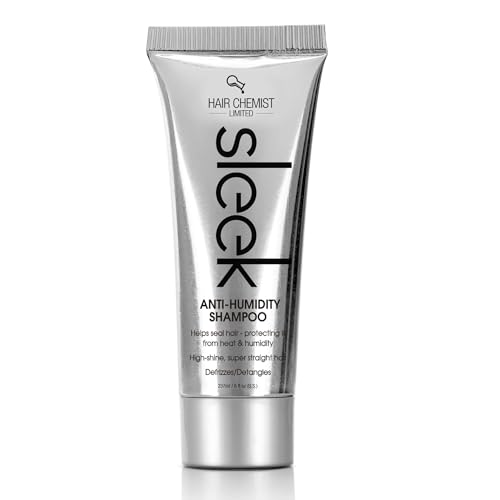 Hair Chemist SLEEK Anti Humidity Shampoo 8 oz. - Frizzy Hair Shampoo for Silky Hair & Super Straight Hair, Anti-Frizz & Smoothing Shampoo