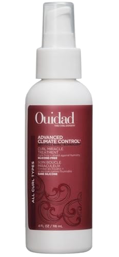 OUIDAD Advanced Climate Control Curl Miracle Treatment, Heat Protection & UV Defense, No Heat Required for Glass-like Curls, For All Hair Types, 4 Fl Oz