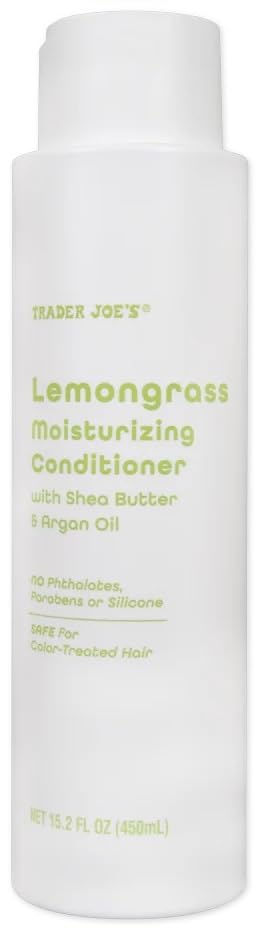 Lemongrass Moisturizing Shampoo with Argon Oil and Vitamin E & Conditioner with Shea Butter and Argan Oil by Trader Joes 15.2fl oz/450 ml (Pack of 2)