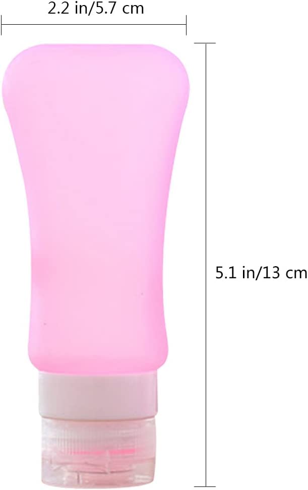 Aoutacc Travel Bottles Sets, 5 Pack TSA Approved for Liquid Portable Silicone Soft Leakproof Travel Bottles for Shampoo Conditioner Lotion Toiletries