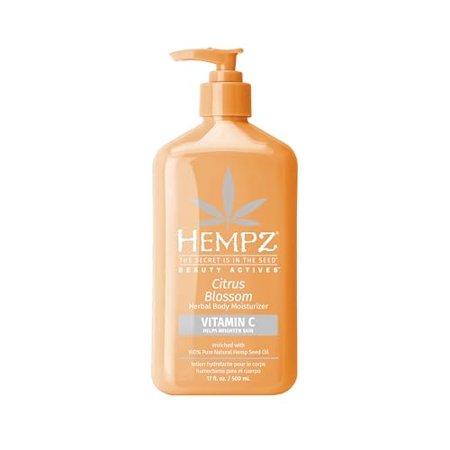 Hempz Body Lotion - Citrus Blossom Limited Edition Daily Moisturizing Cream with Vitamin C, Shea Butter, Aloe, Orange Extract, Hemp Seed Oil Body Moisturizer -17 Fl Oz