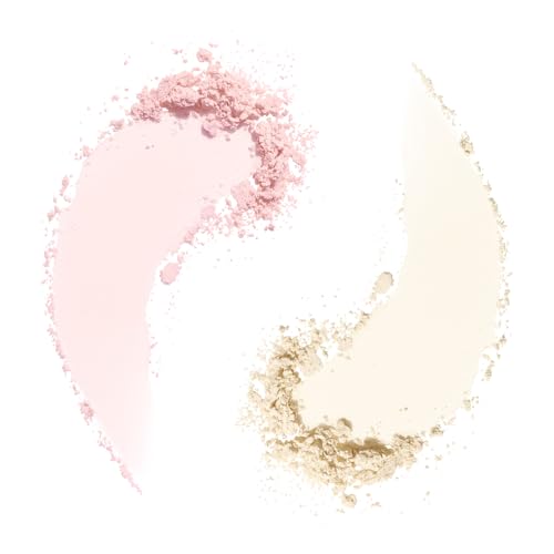 Morphe Totally Set Mini Brighten & Set Setting Powder Duo - Lightweight, Talc-Free Powder for Face Makeup Natural Finish - Minimizes Shine for Up to 24HR - Translucent (2 Count)