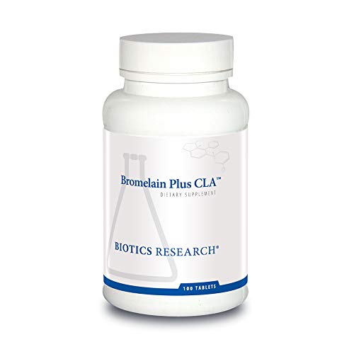 Biotics Bromelain Plus CLA Supplies Bromelain and Papain, Provides Supplemental Enzyme Support, Supports Muscular Comfort 100 Tablet