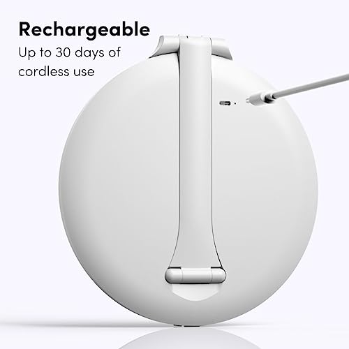Fancii Abigail Rechargeable Travel Makeup Mirror with LED Light, 8 Foldable Stand, 3 Color Lighting Travel Mirror. Dimmable & Lightweight Portable Vanity Mirror, Beauty Travel Essential