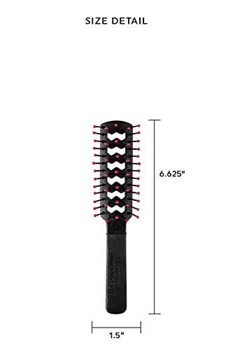 Cricket Static Free Mini Fast Flo Vent Hair Brush - Curling, Blow Drying, Detangling and Styling Wet or Dry Hair, Ideal for Travel, Suitable for All Hair Types