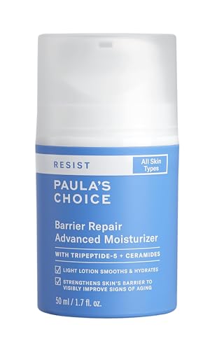 Paula's Choice RESIST Barrier Repair Advanced Moisturizer with Ceramides, Peptides, Deep Hydration Cream for Wrinkles, Anti-Aging for All Skin Types, Fragrance-Free & Paraben-Free, 1.7 Fl Oz
