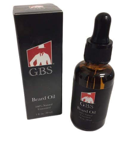 GBS Beard Oil with Premium Oval Wood Beard Brush with Boar Bristles, and Bamboo All Fine Beard Comb