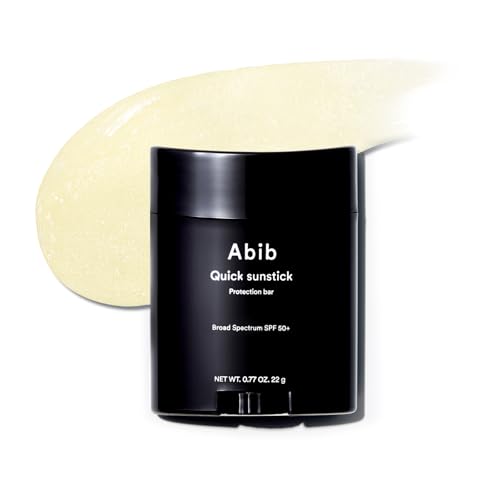 Abib Quick Sunstick Protection Bar SPF50+ 0.77 oz / 22 g (Glowing) | Korean Suncreen Stick Suncare Sunblock, No Whitecast, Protector Solar Barra, Centella Asiatica Extract, Aloe Extract