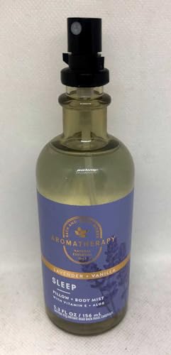 Bath and Body Works Aromatherapy Pillow Mist with Natural Essential Oils (Sleep, Lavender + Vanilla)