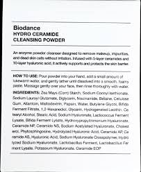 Biodance Hydro Ceramide Cleansing Powder, Gentle Exfoliating Daily Facial Cleanser with Hyaluronic Acids & Ceramides, Enzyme Powder | 0.03 oz x 30ea