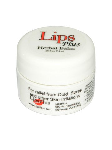 LipsPlus Herbal Healing Lip Balm Cold Sore Remedy All Natural with Shea Butter