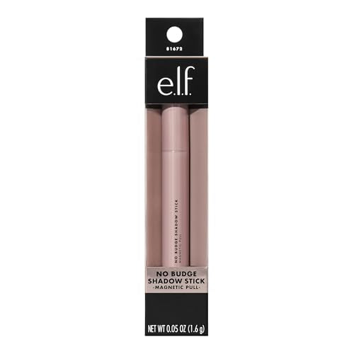 e.l.f. No Budge Shadow Stick, Longwear, Smudge-Proof Eyeshadow, Twist-up Design & Built-in Sharpener, Vegan & Cruelty-Free, Magnetic Pull