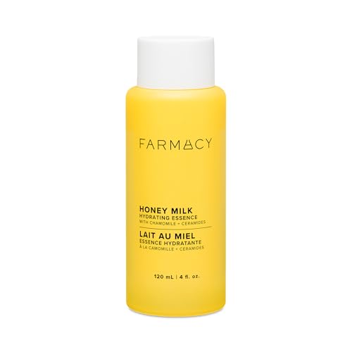 Farmacy Hydrating Essence - Hydrating Honey Milk Toner + Facial Essence to Soothe, Moisturize and Strengthen Skin Barrier - Preps Complexion for Skincare Products or Makeup Application (120ml)