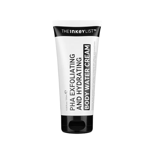 The INKEY List PHA Body Water Cream 5fl oz/150ml, Ultimate 2-in-1 Moisturiser For Exfoliation & Hydration, For Smoother & Brighter and More Even-looking Skin, Suitable For All Skin Types
