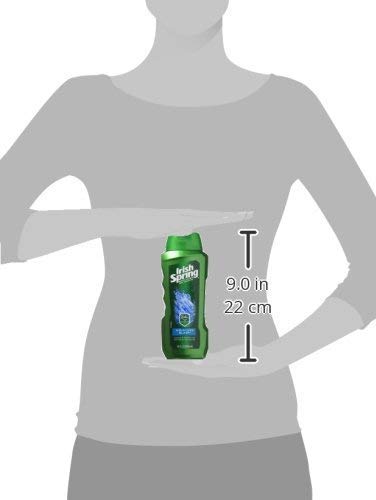 Irish Spring Body Wash Moisture Blast, 24 Hr Fresh, 18 Fl Oz. Pack of 3.