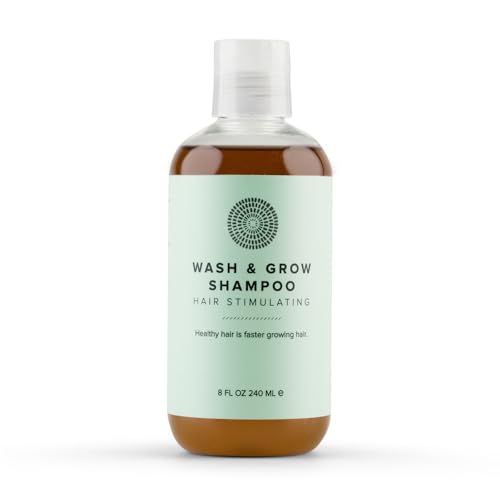Hairprint Wash & Grow Shampoo | Plant-Based Therapy for Healthier, Faster Growing Hair | Nourishes, Strengthens & Stimulates Scalp | Gentle Botanically Infused Formula | Non-Toxic (8 Fl Oz)