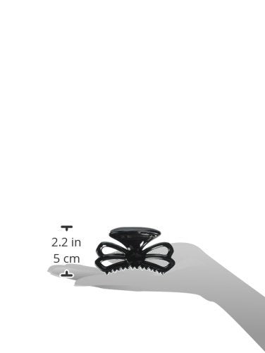 Caravan Stylish Double Tied Bow In A Black Hair Claw