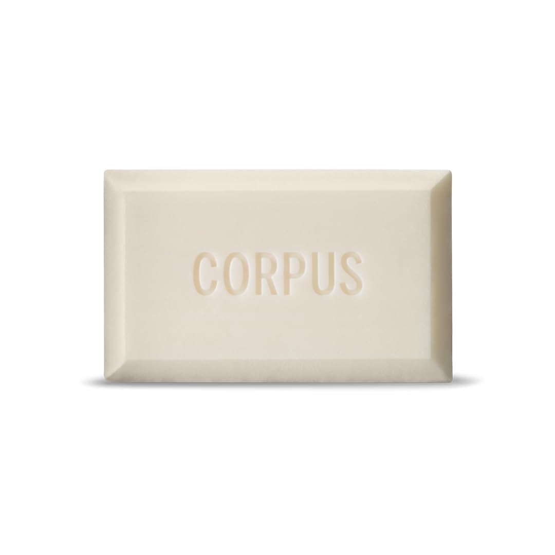 Corpus - Nº Green Natural Cleansing Bar | Coconut-Based Triple-Milled Luxury Sustainable Soap with Vegan Squalane & Marula Oil | Sulfate-Free, No Synthetic Fragrance, Palm Oil or Parabens (170g / 6oz)