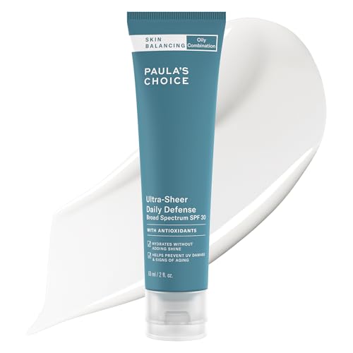 Paula's Choice SKIN BALANCING Ultra-Sheer Daily Defense SPF 30 Oil-Free Moisturizer, 2 Ounce Tube