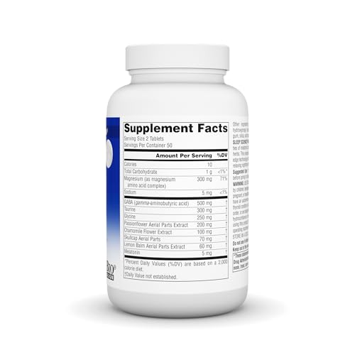 Source Naturals Sleep Science NightRest with Melatonin - BioAligned MultiNutrient & Herb Complex, for Rest & Relaxation Support* - 100 Tablets