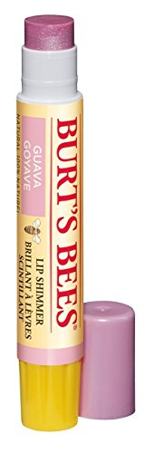 Burt's Bees Lip Shimmer, 100% Natural Moisturizing, with Peppermint Oil, Guava, 0.09 Oz