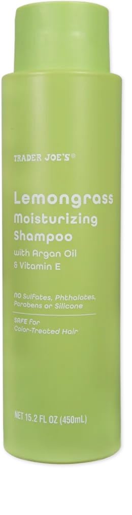 Lemongrass Moisturizing Shampoo with Argon Oil and Vitamin E by Trader Joes 15.2 oz /450 ml (Pack of 1)