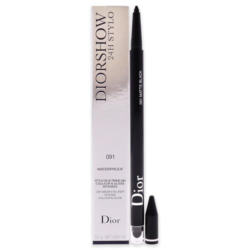 Christian Dior Diorshow 24H Stylo Waterproof Eyeliner - 091 Matte Black Women 0.01 oz