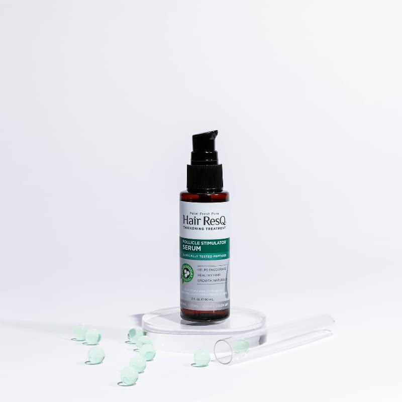 Petal Fresh Hair ResQ Follicle Stimulator - 60 ml | Hair Growth Serum With Clinically tested peptides, Biotin & Caffeine | Free of Silicones & Paraben