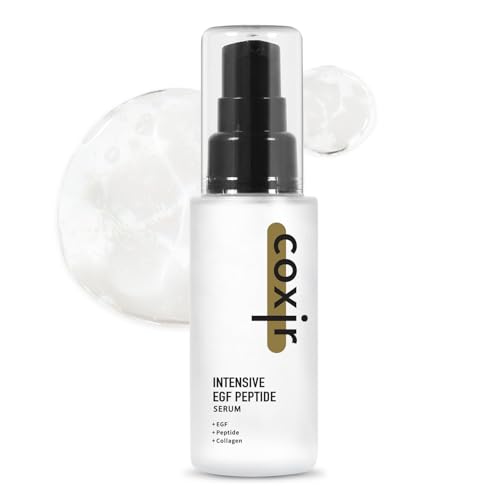 coxir INTENSIVE EGF PEPTIDE SERUM l EGF(Epidermal Growth Factor), Peptide, Niacinamide, Collagen l Firming l Korean Skincare (1.69 Fl Oz (Pack of 1))