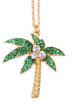 Handmade Bath Bombs with Jewelry Necklace Inside - Beautiful Palm Tree Inside - Fruity Scent with Treasures Inside - Organic Bathbomb in Gift Box for Women, Girls, Her, Mother