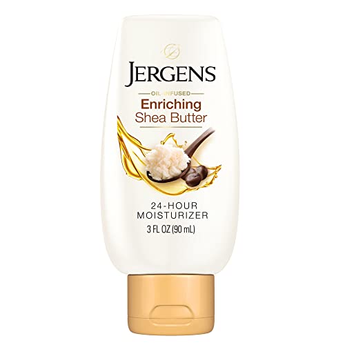 Jergens Shea Butter Deep Conditioning Moisturizer, Travel Size Deep Conditioning Moisturizer, 3X More Radiant Skin, 3 Ounces, with Pure Shea Butter, Dermatologist Tested