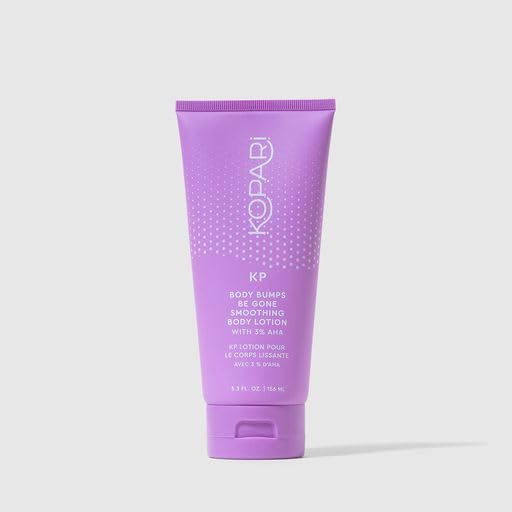 Kopari KP Body Bumps Be Gone Smoothing Body Lotion with 3% AHA, Shea Butter and Sweet Almond Oil, Moisturizing KP Lotion for Body - 5.3 oz
