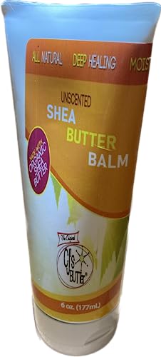 The Original CJ's BUTTer® All Natural Shea Butter Balm - Unscented, 6 oz. Tube