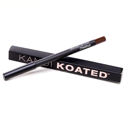 Kandi Koated Edge Lip Liner Pencil [Chestnut] | Paraben-Free, Cruelty-Free Formula with Vitamin E and C | Beauty & Makeup