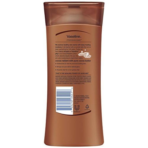 Vaseline Intensive Care Lotion Cocoa Radiant 10 Ounce (295ml) (2 Pack)