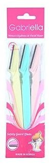 GABRIELLA Womens Eyebrows & Facial Razor - Various Quantities! 6 Pieces
