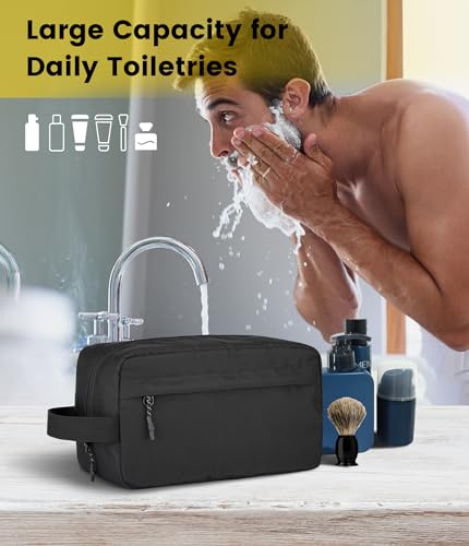 Vorspack Travel Toiletry Bag for Men - Large Toiletries Bag Water Resistant Hanging Dopp Kit Travel Bag for Toiletries Accessories