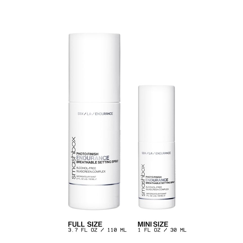 Smashbox Photo Finish Endurance Breathable Setting Spray -| 12Hour Non-Sticky Longwear with Silk Screen Complex that Hydrates + Strengthens skin against environment, 1 Fl Oz