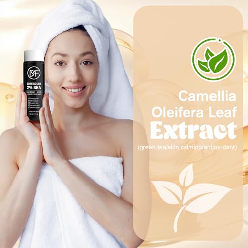 2% BHA Salicylic Acid Liquid Exfoliant Serum For Blackhead Removal,Unclog Pores,Smooths skin118mL 4 fl OZ Face Exfoliator For Facial Skin Care