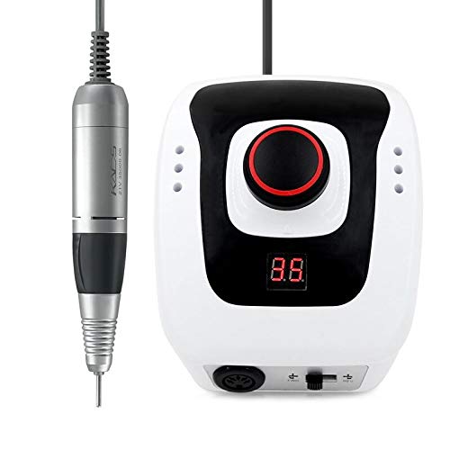KADS New Arrival 300-35000RPM White Nail Equipment Manicure Pedicure Tools Electric Nail Art Drill Pen Machine Set for Nail Art